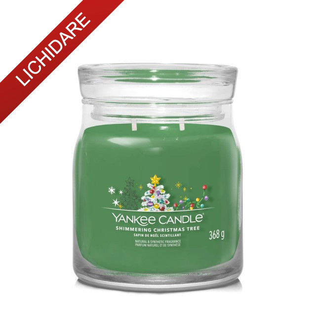Yankee Candle Lumanare Parfumata Borcan Mediu Signature Shimmering Christmas Tree Yankee Candle Lumanare Parfumata Borcan Mediu Signature Shimmering Christmas Tree